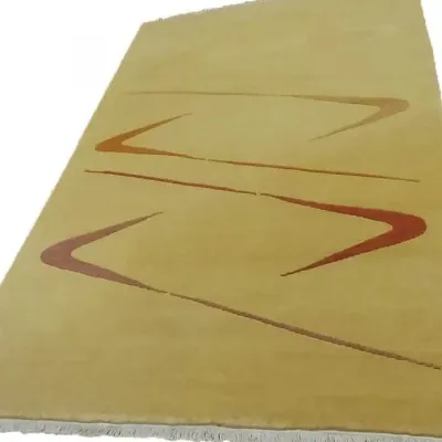 Χειροποίητο Μάλλινο Χαλί ”Nepal” Πορτοκαλί (200x300cm)