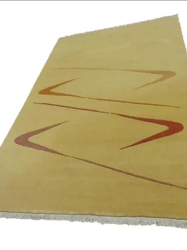Χειροποίητο Μάλλινο Χαλί ”Nepal” Πορτοκαλί (200x300cm)