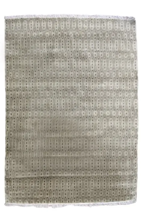 Χειροποίητο Μάλλινο Χαλί ”Handmade” Λαδί (240x306cm)