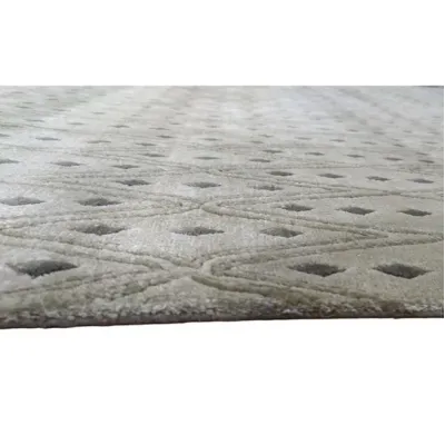 Χειροποίητο Μάλλινο Χαλί ”Handmade” Λαδί (240x306cm)