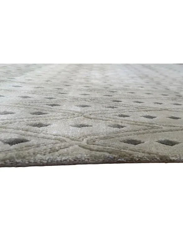 Χειροποίητο Μάλλινο Χαλί ”Handmade” Λαδί (240x306cm)