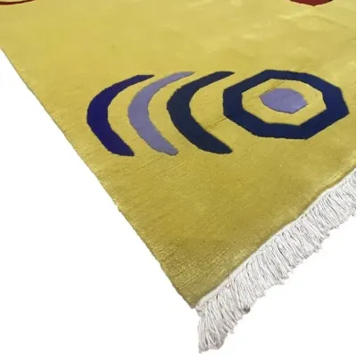 Χειροποίητο Μάλλινο Χαλί ”Hand Nepal” Κίτρινο (243x298cm)