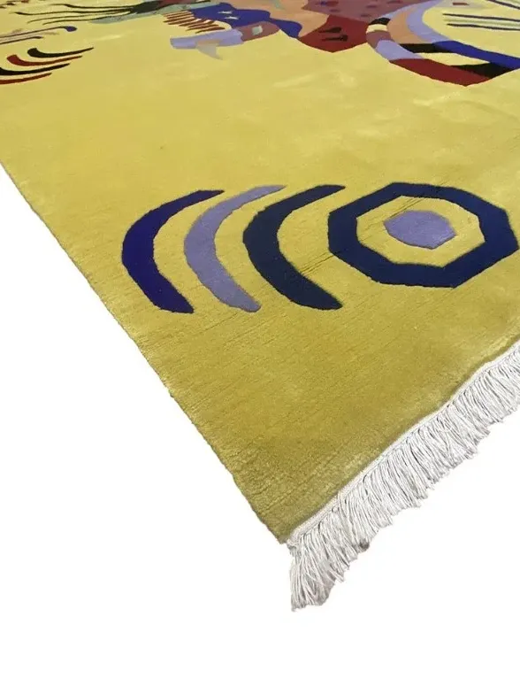 Χειροποίητο Μάλλινο Χαλί ”Hand Nepal” Κίτρινο (243x298cm)