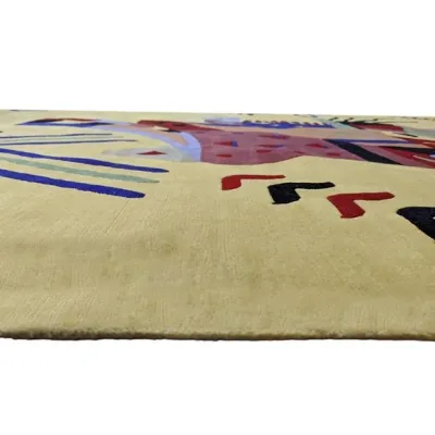 Χειροποίητο Μάλλινο Χαλί ”Hand Nepal” Κίτρινο (243x298cm)