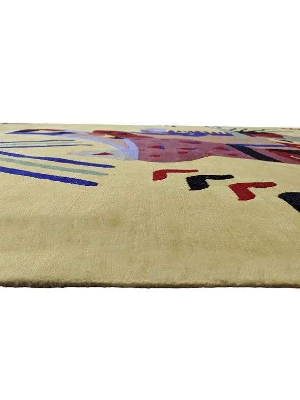 Χειροποίητο Μάλλινο Χαλί ”Hand Nepal” Κίτρινο (243x298cm)
