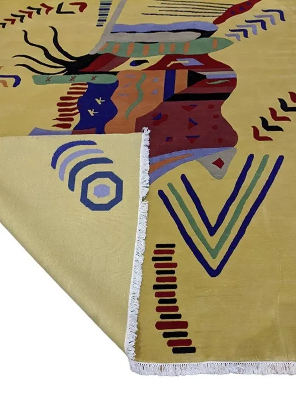 Χειροποίητο Μάλλινο Χαλί ”Hand Nepal” Κίτρινο (243x298cm)