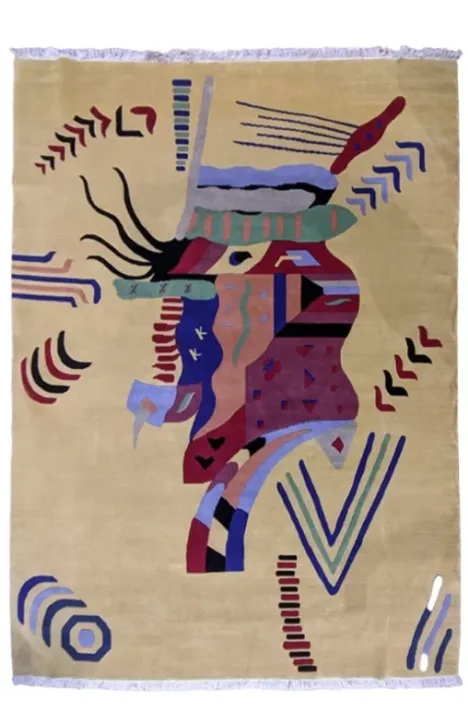 Χειροποίητο Μάλλινο Χαλί ”Hand Nepal” Κίτρινο (243x298cm)