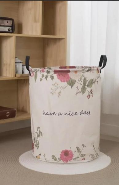  Καλάθι Απλύτων Have A Nice Day Λουλούδια