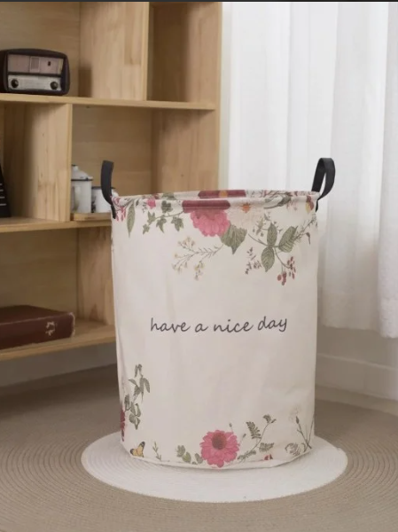  Καλάθι Απλύτων Have A Nice Day Λουλούδια