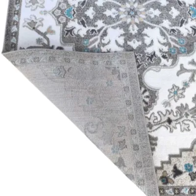 Χαλί LAVINIA 160X220 Γκρι-Λευκό 