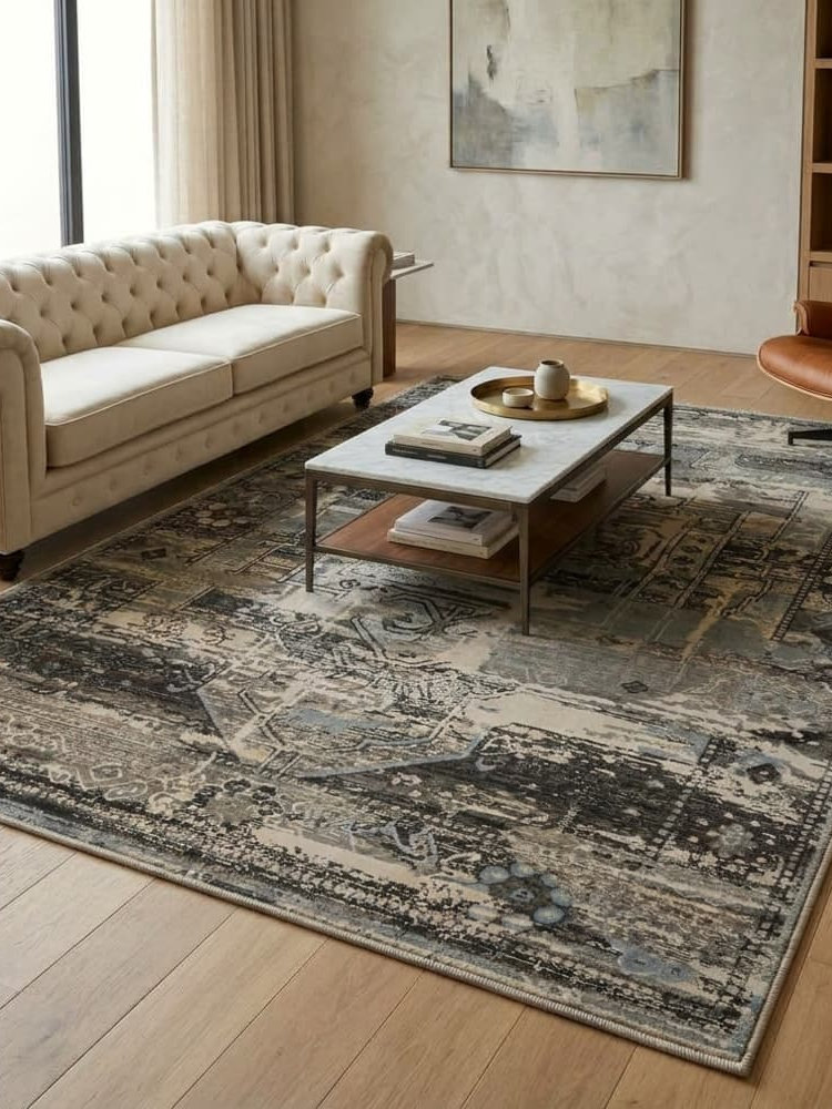 Χαλί Yasin Kaplan Jasmine Light Μπεζ / Βιζόν 160x230εκ.