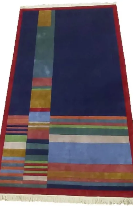Χειροποίητο Μάλλινο Χαλί ”Nepal” Μπλε Σκούρο (200x300cm)