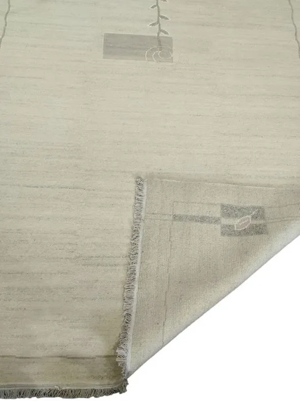 Χειροποίητο Μάλλινο Χαλί ”Indie” Εκρού (200x300cm)