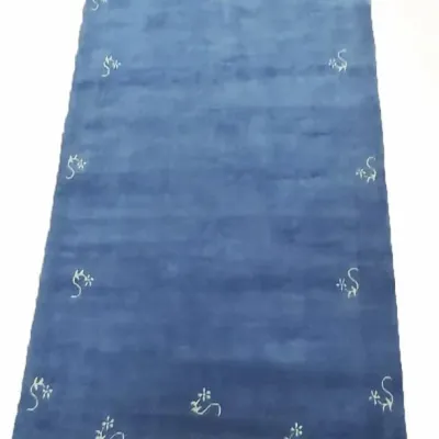 Χειροποίητο Μάλλινο Χαλί ”Nepal” Γαλάζιο (200x300cm)