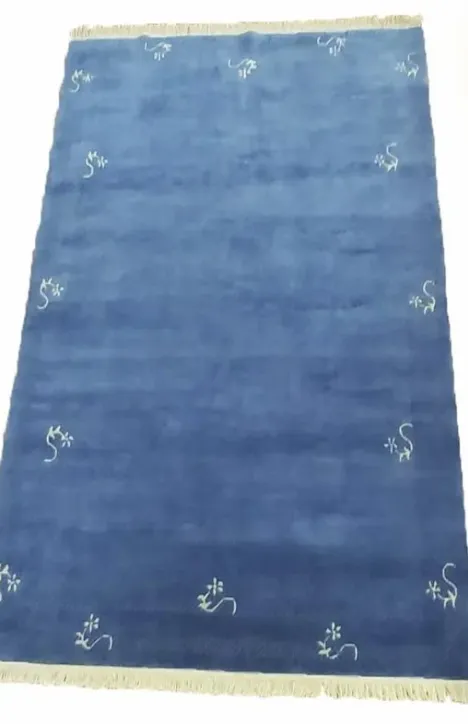 Χειροποίητο Μάλλινο Χαλί ”Nepal” Γαλάζιο (200x300cm)