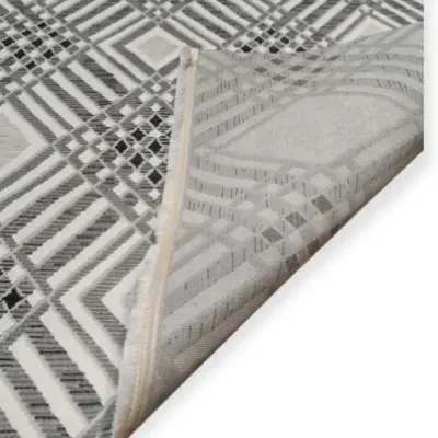 Χαλί SILALUX ΒΑΜΒΑΚΕΡΟ 160X230 Γκρι 