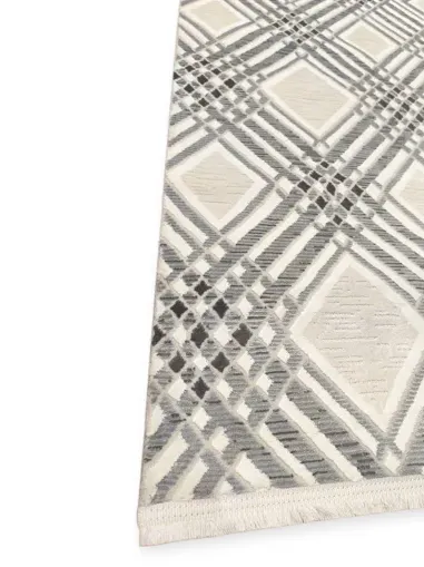 Χαλί SILALUX ΒΑΜΒΑΚΕΡΟ 160X230 Γκρι 