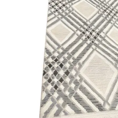 Χαλί SILALUX ΒΑΜΒΑΚΕΡΟ 160X230 Γκρι 