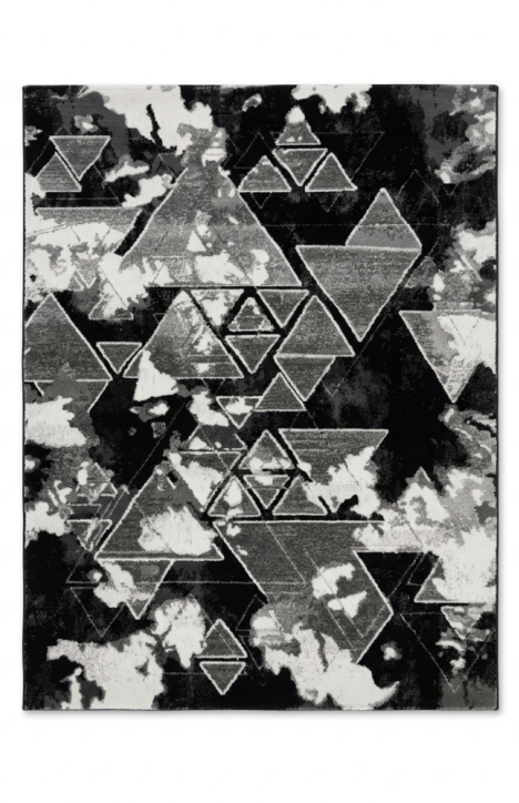 Μοντέρνο Χαλί Tamara Μαύρο - Γκρι 133x170cm