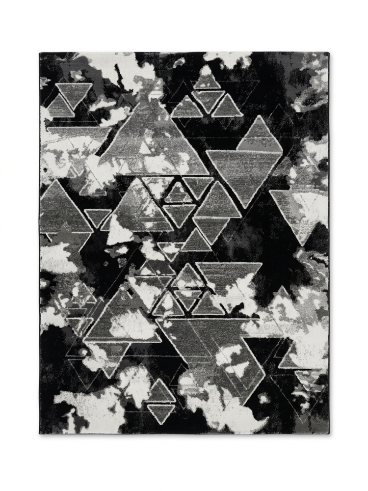 Μοντέρνο Χαλί Tamara Μαύρο - Γκρι 133x170cm