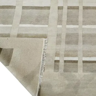 Χειροποίητο Μάλλινο Χαλί ”Nepal” Μπεζ (200x250cm)