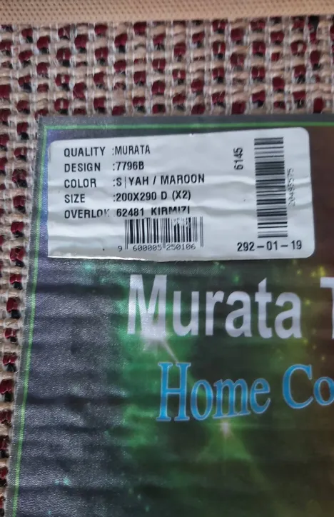 Μοντέρνο Shaggy Χαλί Murata Ανάγλυφο 3D (Κόκκινο - Μαύρο) 200x290cm
