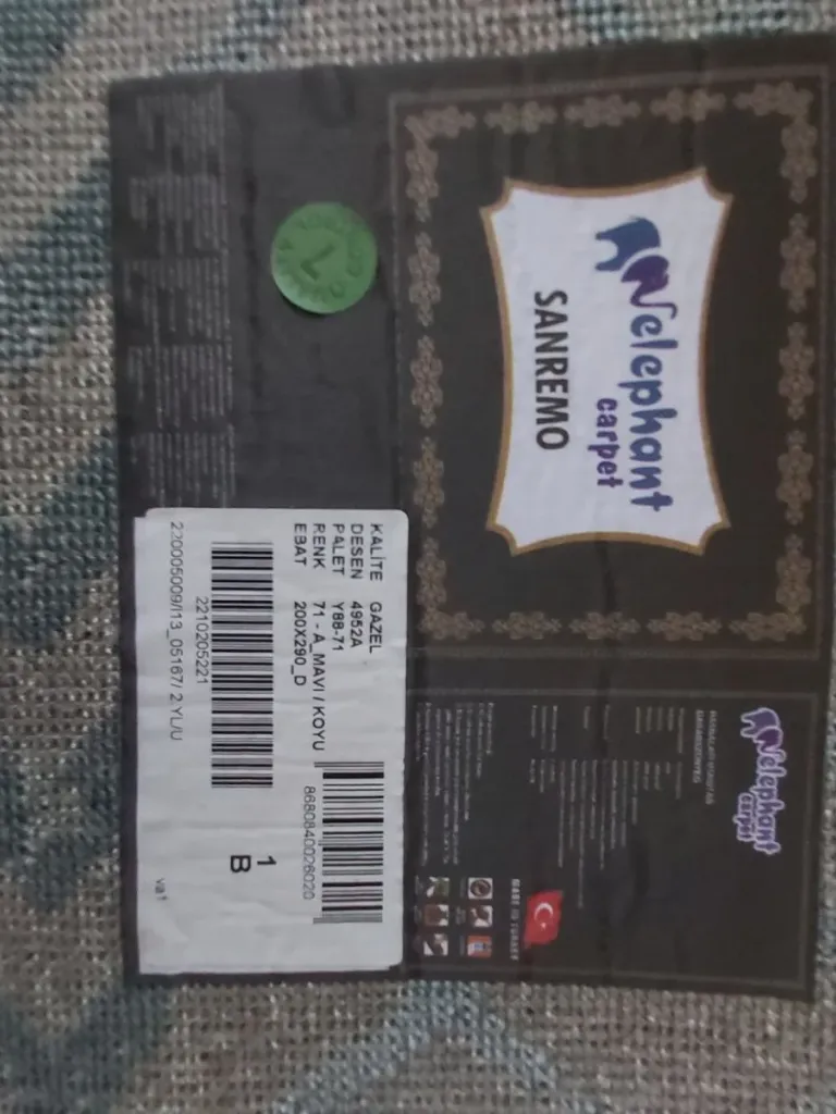 Μοντέρνο Χαλί Elephant Carpet Sanremo Μπλε / Σκούρο Γκρι