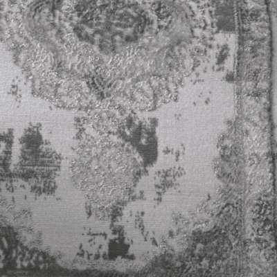 Σετ Κρεβατοτάπετα Alya Carpet σε Ανοιχτό Γκρι με Ασημί Λεπτομέρειες Μεγάλο